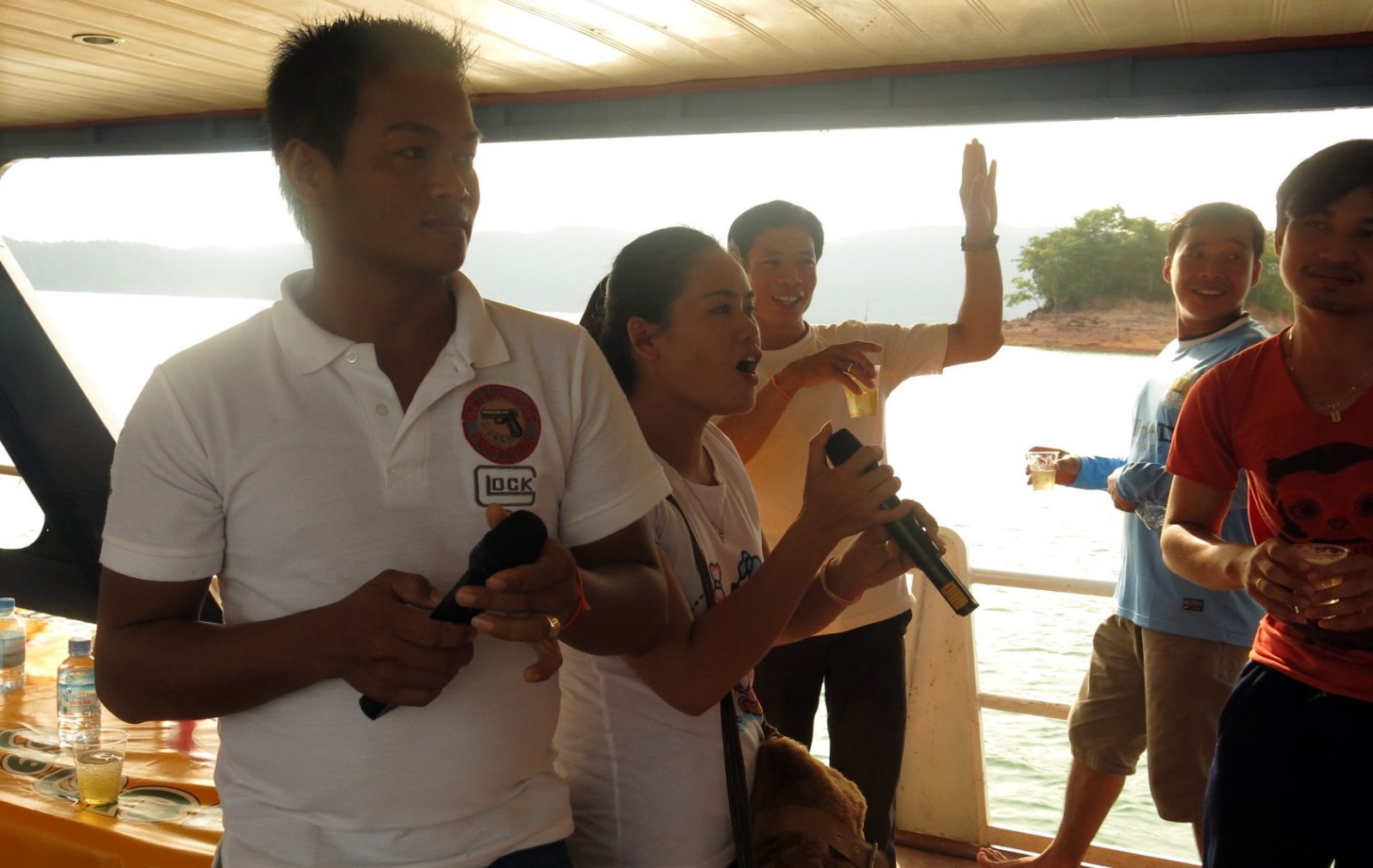 The Nam Ngum dam boat cruise